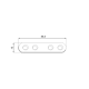Conector plat pentru constructii din lemn zincat 96,5x13x2,0 mm FLW100-4483414 Domax
