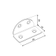 Coltar lat pentru constructii din lemn zincat 40x19 mm KSZ1-8879 Domax