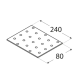 Placa perforata pentru lemn zincata 240x80x2,0 mm PP10-4410 Domax