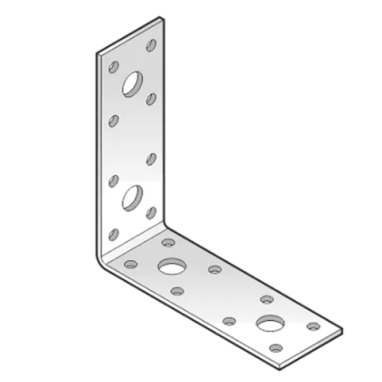 Coltar perforat pentru lemn zincat 102x102x35x2,5 mm KL6-4076 Domax