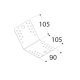 Coltar perforat pentru lemn zincat unghi 135 105x105x90x2,5 mm KLR5-4085 Domax