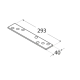 Conector plat pentru lemn zincat material gros 293x40x5,0 mm LG3-4463 Domax