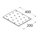 Placa perforata pentru lemn zincata 200x400x2,0 mm PP25-4425 Domax