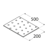 Placa perforata pentru lemn zincata 200x500x2,0 mm PP26-4426 Domax