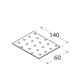 Placa perforata pentru lemn zincata 140x60x2,0 mm PP5-4405 Domax