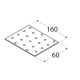 Placa perforata pentru lemn zincata 160x60x2,0 mm PP6-4406 Domax