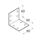 Coltar lat pentru constructii din lemn zincat 60x60x60x2,0 mm KSO3-40134 Domax