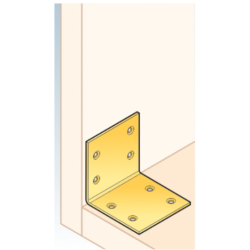 Coltar lat pentru constructii din lemn zincat 60x60x60x2,0 mm KS3-4013 Domax