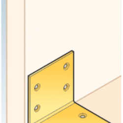 Coltar lat pentru constructii din lemn zincat 60x60x60x2,0 mm KS3-4013 Domax