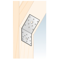 Coltar perforat pentru lemn zincat unghi 135 70x70x55x2,5 mm KLR2-4082 Domax