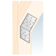 Coltar perforat pentru lemn zincat unghi 135 70x70x55x2,5 mm KLR2-4082 Domax