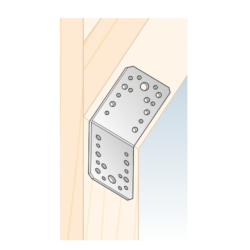 Coltar perforat pentru lemn zincat unghi 135 90x90x65x2,5 mm KLR3-4083 Domax