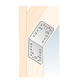 Coltar perforat pentru lemn zincat unghi 135 90x90x65x2,5 mm KLR3-4083 Domax