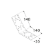 Coltar perforat pentru lemn zincat unghi 135 140x140x55x2,5 mm KLR6-4086 Domax