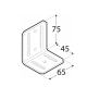 Coltar reglabil pentru lemn zincat 75x45x65x4,0 mm KR3-4213 Domax