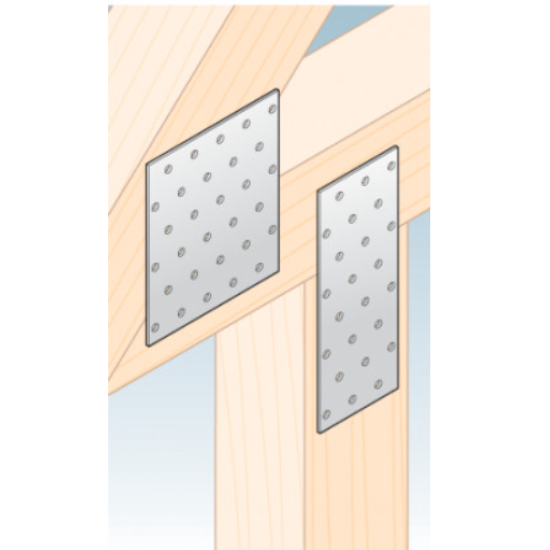 Placa perforata pentru lemn zincata 240x120x2,0 mm PP19-4419 Domax