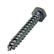 Surub pentru lemn, cu cap hexagonal, DIN 571, zincat alb, 6x30mm