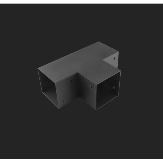 Conector de perete pentru pergola negru 102x206x306x2,0 mm GPT100C-96076102 Domax Conector de perete pentru pergola negru 102x206x306x2,0 mm GPT100C-96076102 Domax