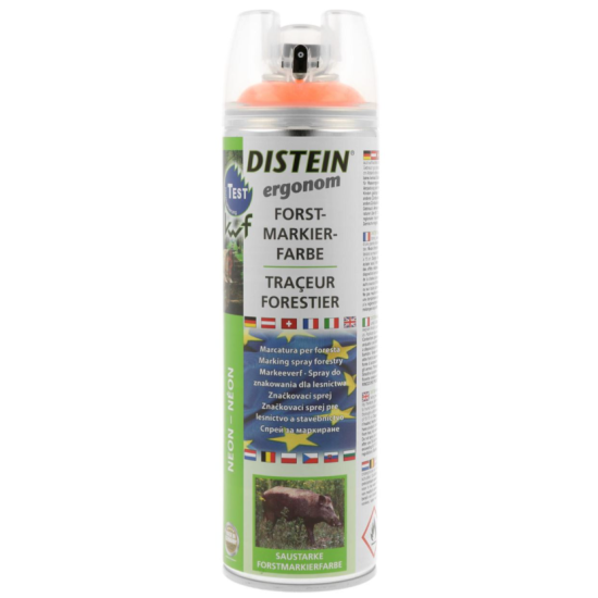 DISTEIN Spray marcaj forestier permanentportocaliu - 500ml