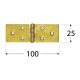 Balama pentru constructii din lemn zincata 100x35x1,5 mm Z100B-8024 Domax