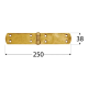 Balama frantuzeasca pentru constructii din lemn zincata 250x38x2,5 mm ZF250-8076 Domax
