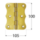 Balama decorativa pentru constructii din lemn zincata 100x105x2,0 mm ZO100-8047 Domax