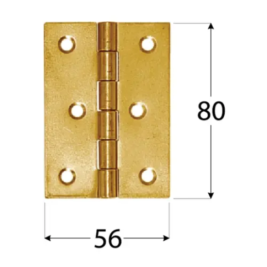 Balama pafta zincata 80x56x1,5 mm ZS80-8019 Domax