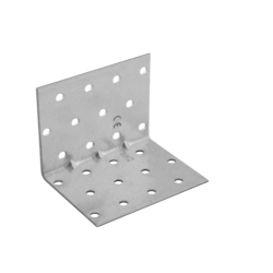Coltar perforat ranforsat pentru lemn zincat 60x60x80x1,5 mm KMP6-4136 Domax
