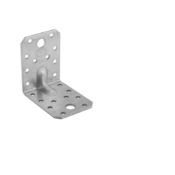 Coltar perforat ranforsat pentru lemn zincat 70x70x55x2,5 mm KP4-4024 Domax