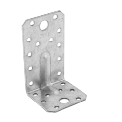 Coltar perforat ranforsat pentru lemn zincat 90x50x55x2,0 mm KPL3-4053 Domax