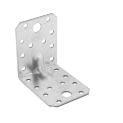 Coltar perforat ranforsat pentru lemn zincat 70x70x55x2,0 mm KPL4-4054 Domax