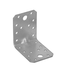 Coltar perforat ranforsat pentru lemn zincat 70x70x55x1,5 mm KPS4-40242 Domax