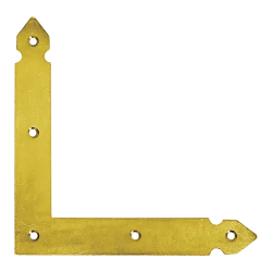 Coltar plat decorativ pentru constructii din lemn negru 150x150x25x2,5 mm NAO1-4660 Domax