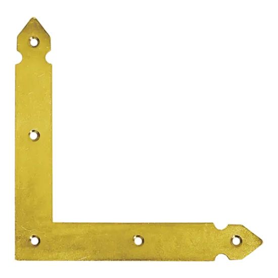 Coltar plat decorativ pentru constructii din lemn negru 150x150x25x2,5 mm NAO1-4660 Domax