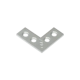 Coltar plat pentru constructii din lemn zincat 25x25x10x1,5 mm NA25-4487114 Domax