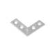 Coltar plat pentru constructii din lemn zincat 30x30x10x1,5 mm NA30-4487214 Domax