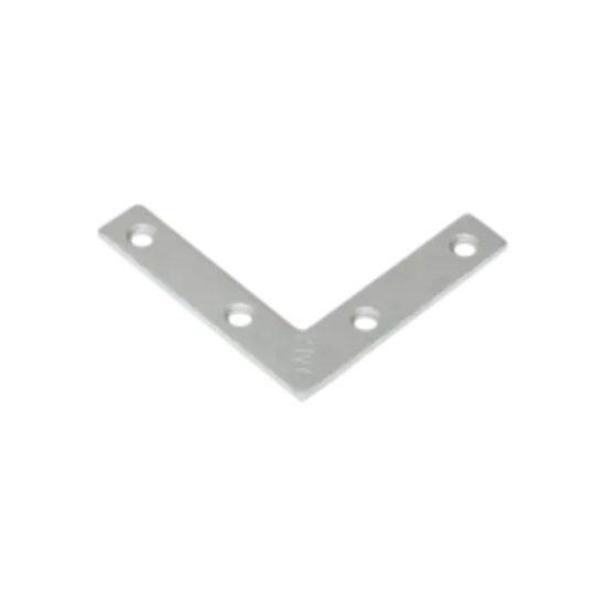 Coltar plat pentru constructii din lemn zincat 50x50x10x2,0 mm NA50-448741 Domax