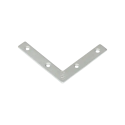 Coltar plat pentru constructii din lemn zincat 60x60x10x2,0 mm NA60-448751 Domax
