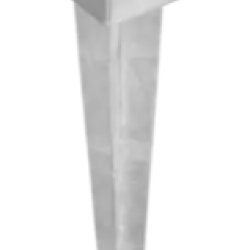 Suport stalp incastrat zincat 91x750x2,0 mm PSG90/750-4822 Domax