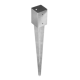 Suport stalp incastrat zincat 91x750x2,0 mm PSG90/750-4822 Domax