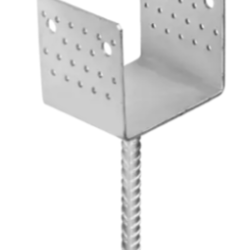 Suport stalp tip U cu tija zincat la cald 46x100x40x4,0 mm PSL45U-4814 Domax