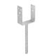 Suport stalp tip U cu tija zincat 101x100x5 mm pentru stalp 100 mm PSL100U-4918 Domax