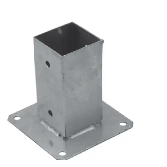 Suport stalp cu fixare in suruburi zincat 71x150x2 mm PSP70-4841 Domax