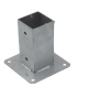 Suport stalp cu fixare in suruburi zincat 71x150x2 mm PSP70-4841 Domax