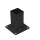 Suport de stalp tip P negru 71x150x1,8 mm PSP70C-48412 Domax
