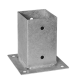 Suport stalp cu fixare in suruburi zincat 91x150x2 mm PSP90-4842 Domax