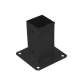 Suport de stalp tip P negru 101x150x2,0 mm PSP100C-48432 Domax
