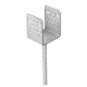 Suport stalp tip U clasic zincat 141x125x120x4,0 mm PSS140-4814 Domax