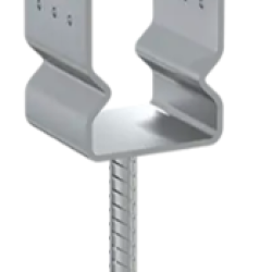 Suport stalp tip U zincat la cald 81x350x150x4,0 mm PSSZ80-480982 Domax