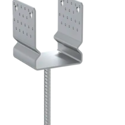 Suport stalp tip U zincat la cald 121x350x150x4,0 mm PSSZ120-480984 Domax